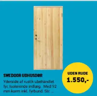 Swedoor udhusdør