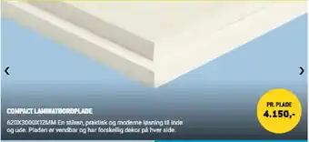 Compact laminatbordplade