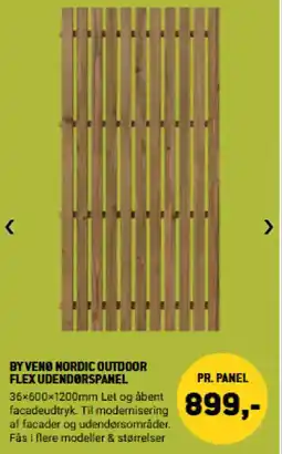 XL-BYG By Veno nordic outdoor flex udendørspanel tilbud