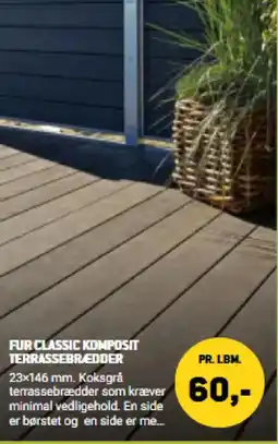 XL-BYG Fur classic komposit terrassebredder tilbud