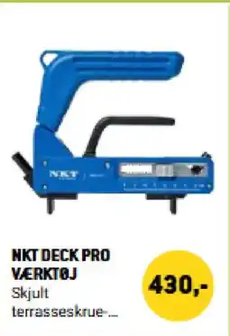 XL-BYG NKT Deck pro værktøj tilbud
