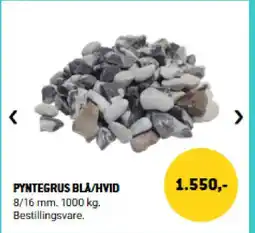 XL-BYG Pyntegrus bla/hvid tilbud