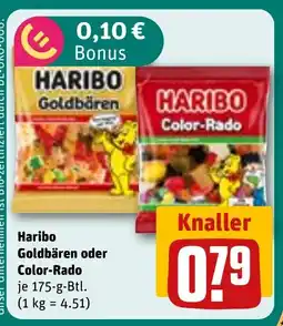 REWE DE Haribo Goldbären oder Color-Rado tilbud