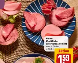 REWE DE Metten Westfälischer Dauerwurst-Aufschnitt tilbud