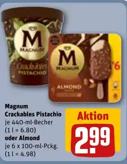 REWE DE Magnum Crackables Pistachio oder Almond tilbud