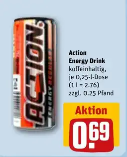 REWE DE Action Energy Drink tilbud