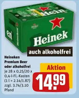 REWE DE Heineken Premium Beer oder alkoholfrei tilbud
