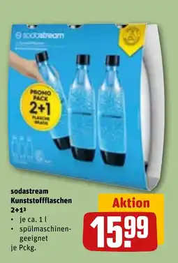 REWE DE Sodastream Kunststoffflaschen 2+1 tilbud