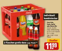REWE DE Coca-Cola, Fanta, Sprite oder Mezzo Mix tilbud