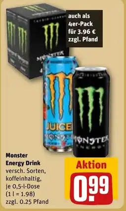REWE DE Monster Energy Drink tilbud