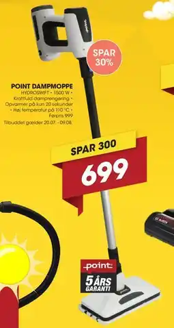 Punkt1 POINT DAMPMOPPE tilbud