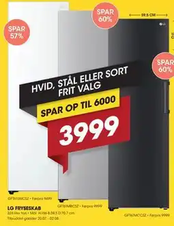 Punkt1 LG FRYSESKAB tilbud