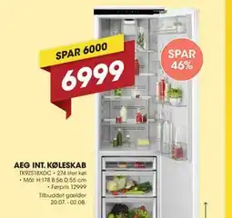 Punkt1 AEG INT. KØLESKAB tilbud