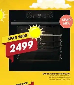 Punkt1 GORENJE INDBYGNINGSOVN tilbud