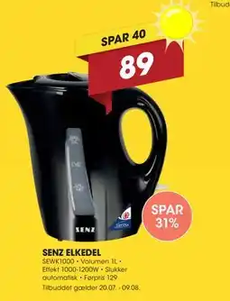 Punkt1 SENZ ELKEDEL tilbud