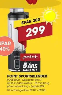 Punkt1 POINT SPORTSBLENDER tilbud