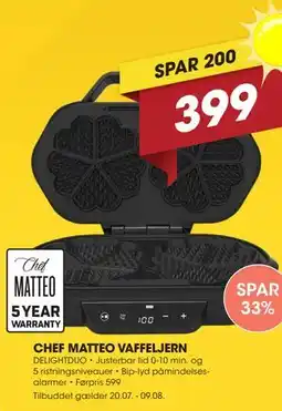 Punkt1 CHEF MATTEO VAFFELJERN tilbud