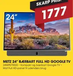 Punkt1 METZ 24– B&RBART FULL HD GOOGLE TV tilbud