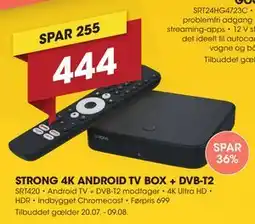 Punkt1 STRONG 4K ANDROID TV BOX + DVB-T2 tilbud