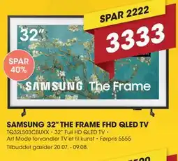 Punkt1 SAMSUNG 32” THE FRAME FHD QLED TV tilbud