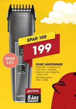 Punkt1 POINT HÅRTRIMMER tilbud