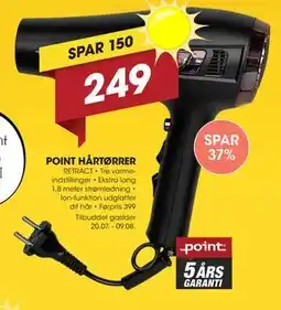 Punkt1 POINT HÅRTØRRER tilbud