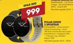Punkt1 POLAR IGNITE 2 SPORTSUR tilbud