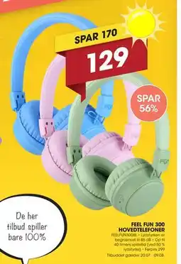 Punkt1 FEEL FUN 300 HOVEDTELEFONER tilbud