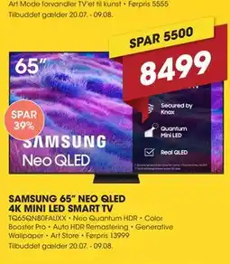 Punkt1 SAMSUNG 65” NEO QLED 4K MINI LED SMART TV tilbud