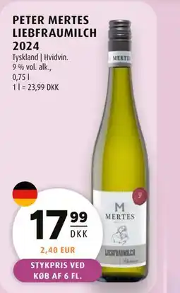 Scandinavian Park PETER MERTES LIEBFRAUMILCH 2024 tilbud