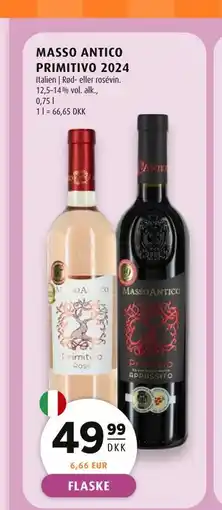Scandinavian Park MASSO ANTICO PRIMITIVO 2024 tilbud
