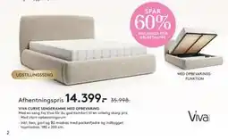 SENG VIVA CURVE SENGERAMME MED OPBEVARING tilbud