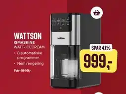 Skousen WATTSON ISMASKINE WATT-ICECREAM tilbud
