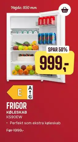 Skousen FRIGOR KØLESKAB KS90EW tilbud
