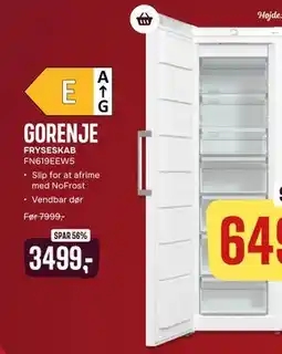 Skousen GORENJE FRYSESKAB FN619EEW5 tilbud