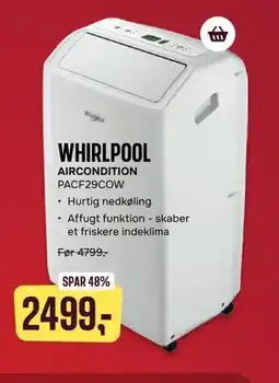 Skousen WHIRLPOOL AIRCONDITION PACF29COW tilbud