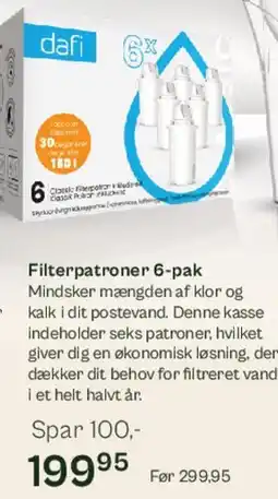 Helsam Filterpatroner 6-pak tilbud