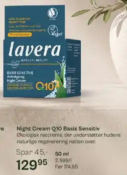 Helsam Night Cream Q10 Basis Sensitive tilbud