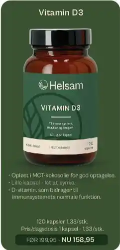 Helsam Vitamin D3 tilbud