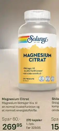 Helsam Magnesium Citrat tilbud