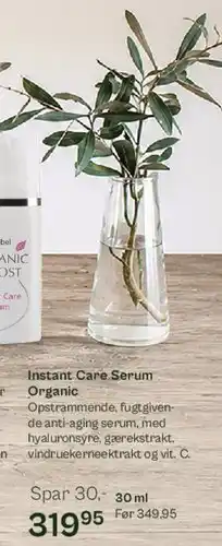 Helsam Instant Care Serum Organic tilbud
