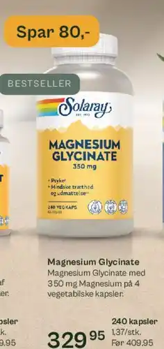 Helsam Magnesium Glycinate 350 mg tilbud