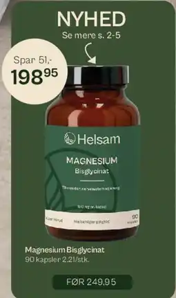 Helsam Magnesium Bisglycinat tilbud