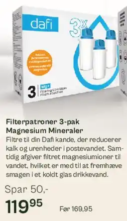 Helsam Filterpatroner 3-pak Magnesium Mineraler tilbud