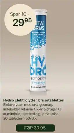 Helsam Hydro Elektrolytter brusetabletter tilbud