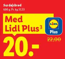 Lidl Surdejsbrød (Lidl Plus tilbud) tilbud