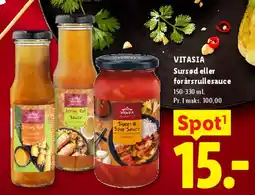 Lidl VITASIA Sweet & Sour / Spring Roll Sauce tilbud