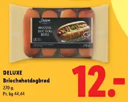 Lidl Deluxe Briochehotdogbrød tilbud