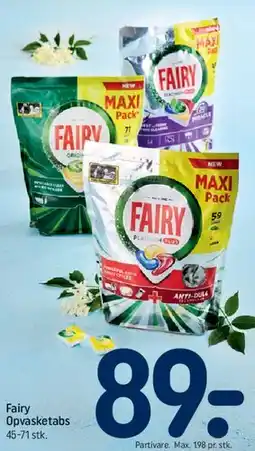 REMA 1000 Fairy Opvasketabs tilbud