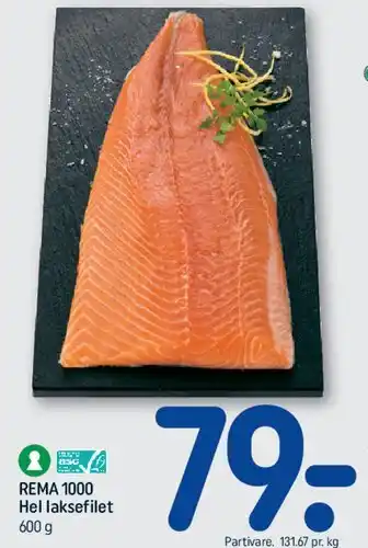 REMA 1000 Hel laksefilet tilbud